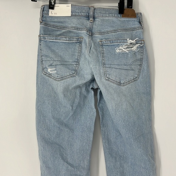 American Eagle NWT women’s strigid 90’s straight jeans 2 - Picture 6 of 9